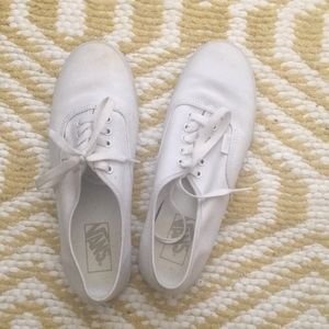 White Vans Authentic